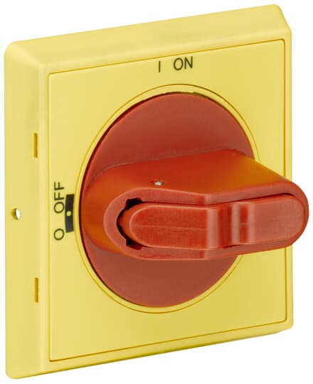Drehgriff, IP64, rot/gelb, 3fach abschließbar, überlistbare, 0-I - MSHD-LY