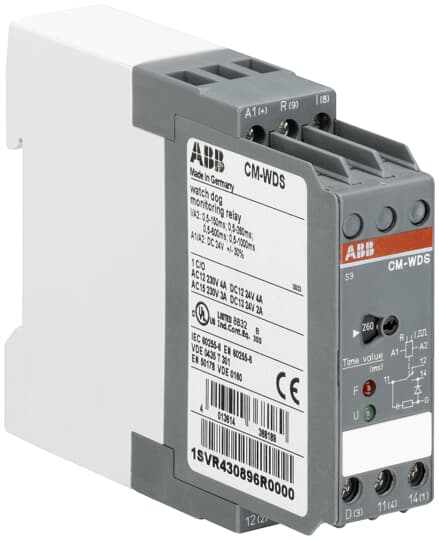 Zyklusüberwachungsrelais Watchdog-Funktion, 1We, 0,5ms-1s, 24VDC - CM-WDS