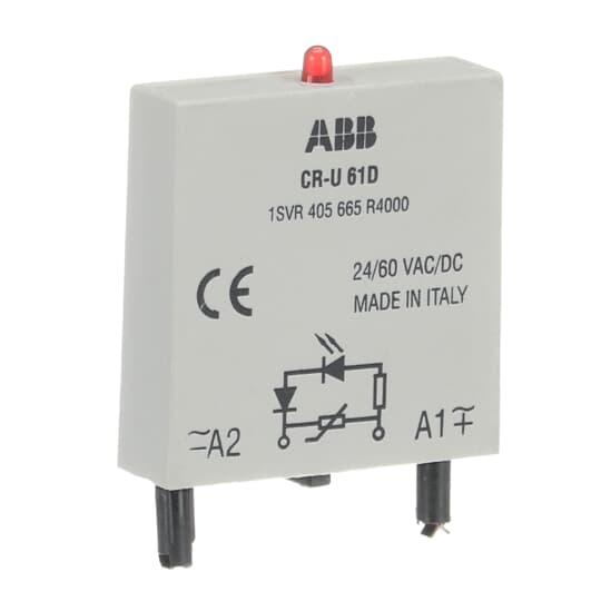 Steckmodul Varistor und LED rot, 24-60VAC/DC - CR-U 61D