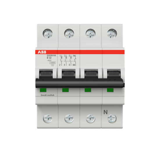 Sicherungsautomat B-Char.,10kA,32A,3P,+NA - S203M-B32NA