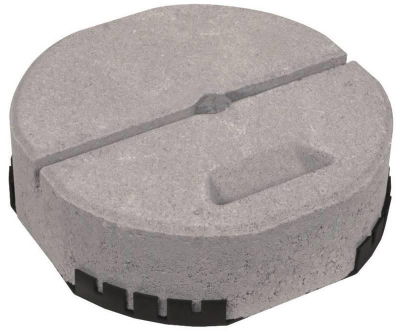 Betonsockel C45/55 m.Griffm. u.Unterleg- pl. D 337mm H 90mm f. Fangstang. D 16mm