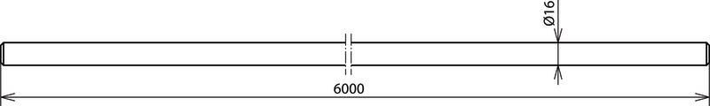 Fangstange D 16mm L 6000mm AlMgSi zum Ablaengen – Bild 2 von 2