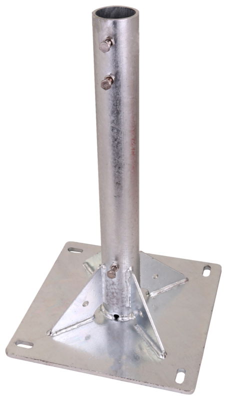 Stuetzrohrstaender mit Standfuss zur Aufnahme von D 50 mm Stuetzrohre