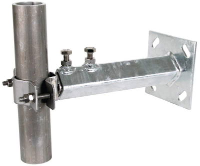 Wandbefestigung  St/tZn-NIRO fuer Rohre D 40-50mm Wandabstand variabel 230-400mm