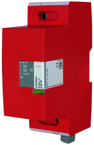 Koordinierter Blitzstromableiter Typ 1 DEHNbloc Maxi CI 760 V AC m.Vorsicherung