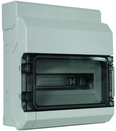 Iso-Gehäuse für Aufputzmontage IP 65 f. Reihen-Einbaugeräte 12TE