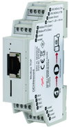 Kompaktes Hutschienengerät für die Übermittlung von SPD-Statusinformationen via Modbus RTU/TCP.