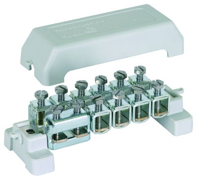 Potentialausgleichschiene K 12 10x 2,5-95mm²/Rd 10mm 1x Fl 30x4mm