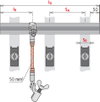 Kurzschließschiene 60x12mm E-Cu F20 Spindel Sechskant