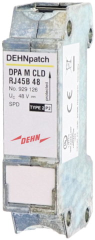Überspannungsableiter DEHNpatch mit 2 RJ45-Buchsen