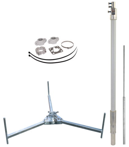 Fangmast für HVI light plus -SET- D 40 mm L 3700 mm R 560 mm