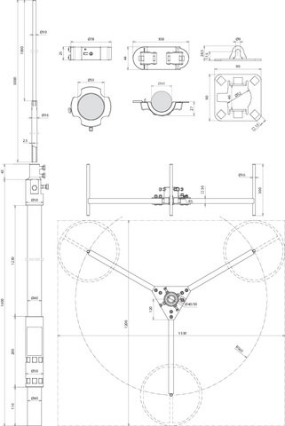Fangmast für HVI light plus -SET- D 40 mm L 4700 mm R 560 mm – Bild 2 von 2