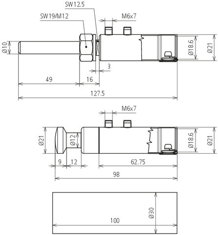 Anschlussset f. HVI light plus Leitung D 21 mm mit 2 Anschlussteilen, für Rohrinnenverlegung – Bild 2 von 2