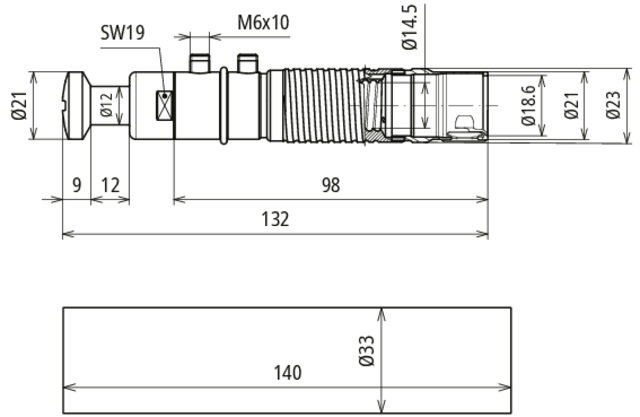 ISO Anschlusselement Rohrinnenverlegung für Isolationsprüfung HVI light plus – Bild 2 von 2