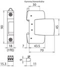 Überspannungsableiter Typ 2 DEHNguard S 1-polig Uc 385V mit ACI-Technologie