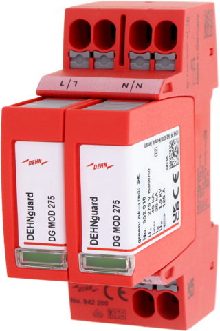 Überspannungsableiter Typ 2+3 DEHNguard MP einphasig Uc 275V TN Systeme
