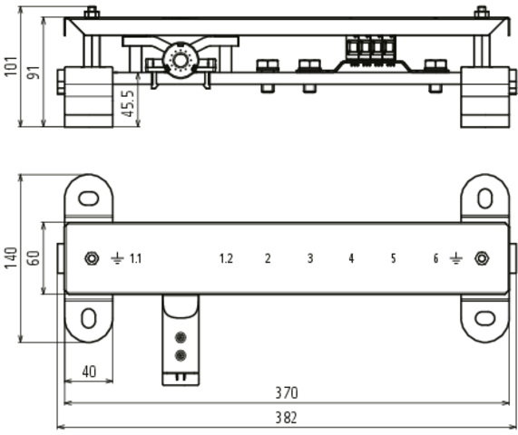 PA-Schiene f. EX-Bereich Zone 1/21 2/22 SET m. Push-in Adapter u. Adapter Rund – Bild 2 von 2