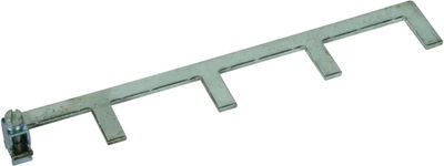 Erdungsbügel einphasig  4-polig  13 TE mit Anschlußklemme bis 25 mm²