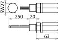 Überspannungsableiter DEHNpipe Ex (i)(d) mit 1/2 -14 NPT-Aussengewinde