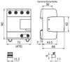 Kombi-Ableiter Typ1+2+3 DEHNventil M2 vierpolig für TN-S-Systeme mit FM