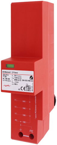 Kombiableiter Typ1+2 DEHNshield ZP Basic für dreiphasige TT und TN-S-Systeme