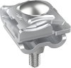 Falzklemme Alu Klemmbereich 0,7-8mm m. Doppelueberleger f. Rd 8-10mm
