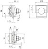 Falzklemme mit Klemmbock und Doppel- ueberleger NIRO f. RD 6-10mm FL 0.7-4mm