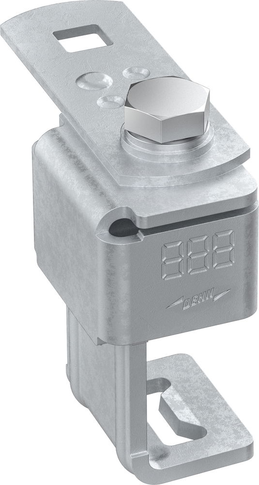 Anschlussklemme mit Klinge St/tZn f. Profile 20-36mm m. Anschlusslasche