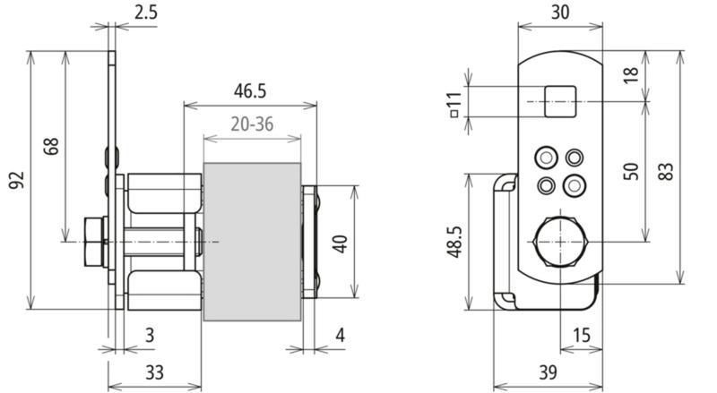 Anschlussklemme mit Klinge St/tZn f. Profile 20-36mm m. Anschlusslasche – Bild 2 von 2