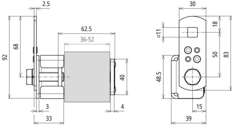 Anschlussklemme mit Klinge St/tZn f. Profile 36-52mm m. Anschlusslasche – Bild 2 von 2