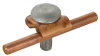 Klemmbock Rd 6-10mm Cu m. Flachrundschraube u. Mutter M10 NIRO