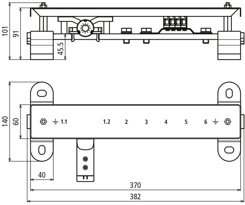 PA-Schiene f. EX-Bereich Zone 1/21 2/22 SET m. Push-in Adapter u. Adapter Rund – Bild 2 von 2