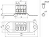 Push-in Adapter 4x 4-16mm*2 fuer PA-Schiene EX-Bereich Zone 1/21 2/22