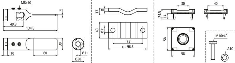 Anschlussset Rd 10mm fuer PA-Schiene EX-Bereich Zone 1/21 2/22 – Bild 2 von 2