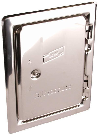 Revisionstuer NIRO  m. Vierkant- schluessel  Aussenmass 290x230mm