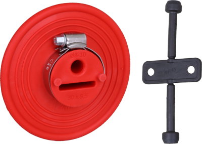 Druckwasserdichte Dichtmanschette fuer Rund- und Flachleiter D8-10mm / 30x3,5mm