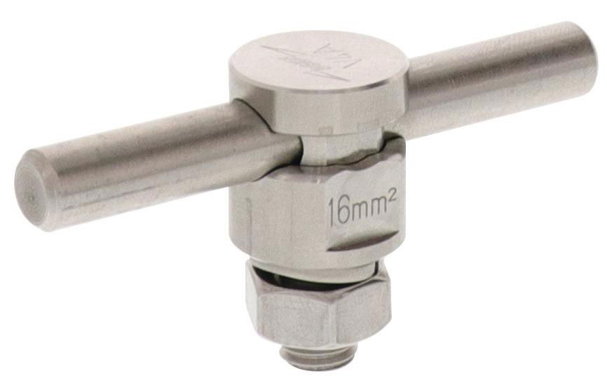 UNI-KS-Verbinder NIRO (V4A) f. Rd 6-10mm oder 16-50mm*2 mehrdraehtig