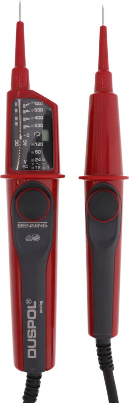 Spannungspruefer DUSPOL analog, IP65 12-1000 V AC/DC, LED-Anzeige
