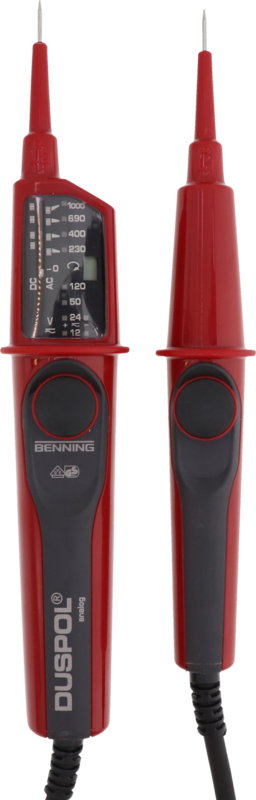 Spannungspruefer DUSPOL analog, IP65 12-1000 V AC/DC, LED-Anzeige