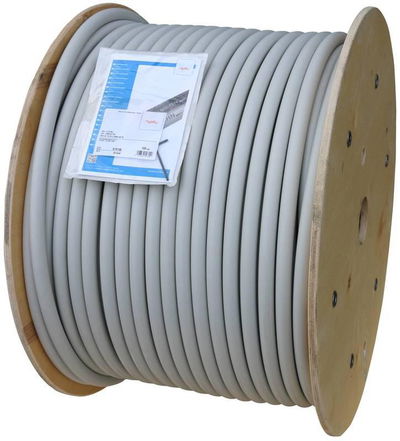 HVI-long-Leitung D 23mm grau eindraehtig FIX-Laenge EW-TR 100m