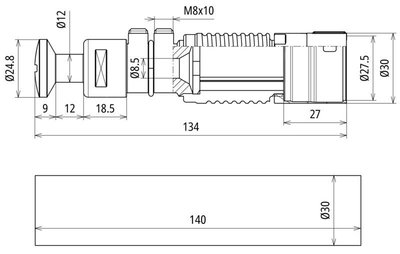 Isolierendes Anschlusselement RIV fuer die Isolationspruefung HVI Leitung