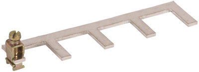 Erdungsbuegel einphasig  4-polig mit Anschlussklemme bis 25 mm*2