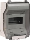 Isolierstoffgehaeuse Aufputz IP54 f. Reiheneinbaugeraete 6 Teilungseinheit.