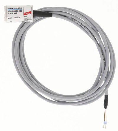 Impulsstromsensor mit Anschlussleitung zur Erfassung von Impulsstroeme bis 100 kA