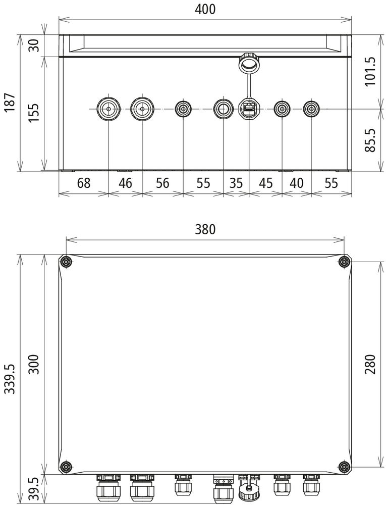 DEHNcube, DCUdetect AC 230 LTE, DEHNguard, IP65 Gehaeuse, integr. Router – Bild 2 von 2