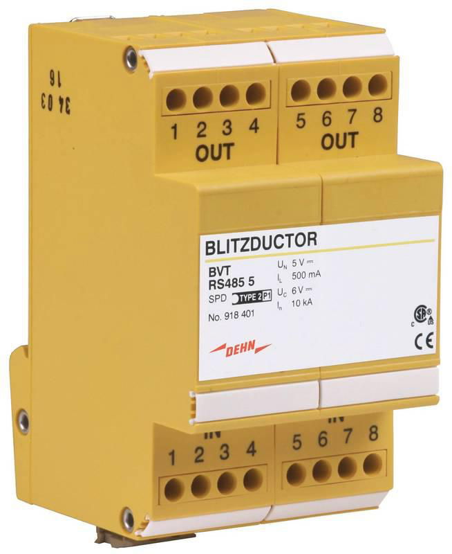 Ueberspannungsableiter BLITZDUCTOR VT fuer Bussysteme und MSR-Technik