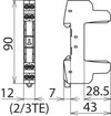 Basisteil 4-polig zur Aufnahme eines Ableitermoduls BLITZDUCTOR XT/SP
