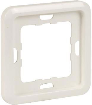 Abdeckrahmen 1-fach fuer NSM-Protector DELTA profil titanweiss