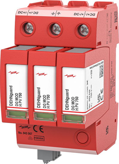 Ueberspannungsableiter Typ 2 DEHNguard MD mehrpolig fuer PV-Anlagen bis 1500V DC
