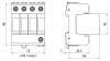 Ueberspannungsableiter Typ 2 DEHNguard SMD 4-polig fuer TN-S-Systeme